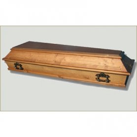 Гроб деревянный лакированный №01