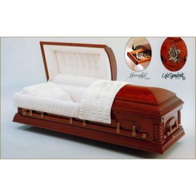 Гроб двухкрышечный VIP №03