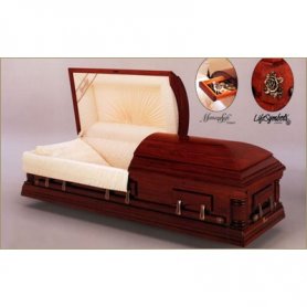 Гроб двухкрышечный VIP №05