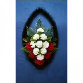 Корзина с искусственными цветами №01