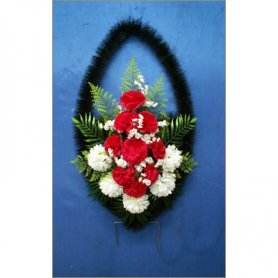 Корзина с искусственными цветами №02