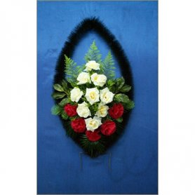 Корзина с искусственными цветами №04