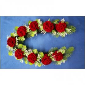 Гирлянда с искусственными цветами №02