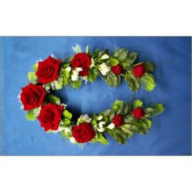 Гирлянда с искусственными цветами №03